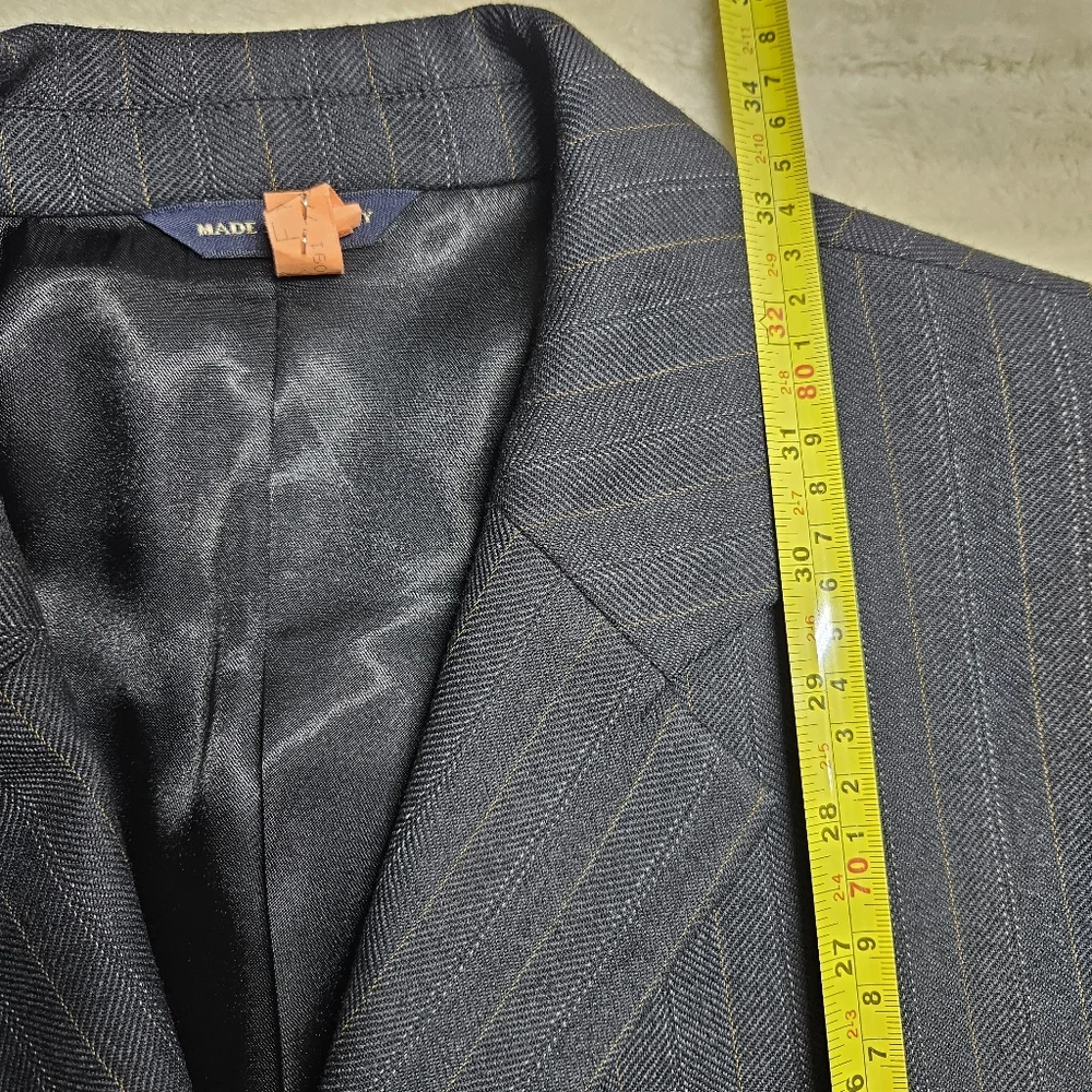 Banana Republic Modern Fit Mens 42R Blazer Pinstripe Wool Sport Coat Old Money